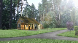 Vaivāru stacijas ēkas vizualizācija